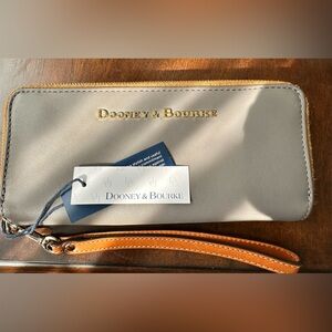 SALE!! Dooney and Bourke Double Zip City Wallet in Gray